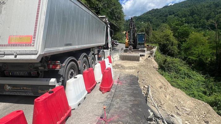 La frana al San Lorenzo (foto Nucci)