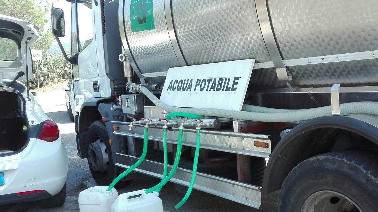 Rubinetti a secco a Sassari, autobotti a Latte Dolce, Santa Maria di Pisa, Centro Storico e Monte Rosello Basso