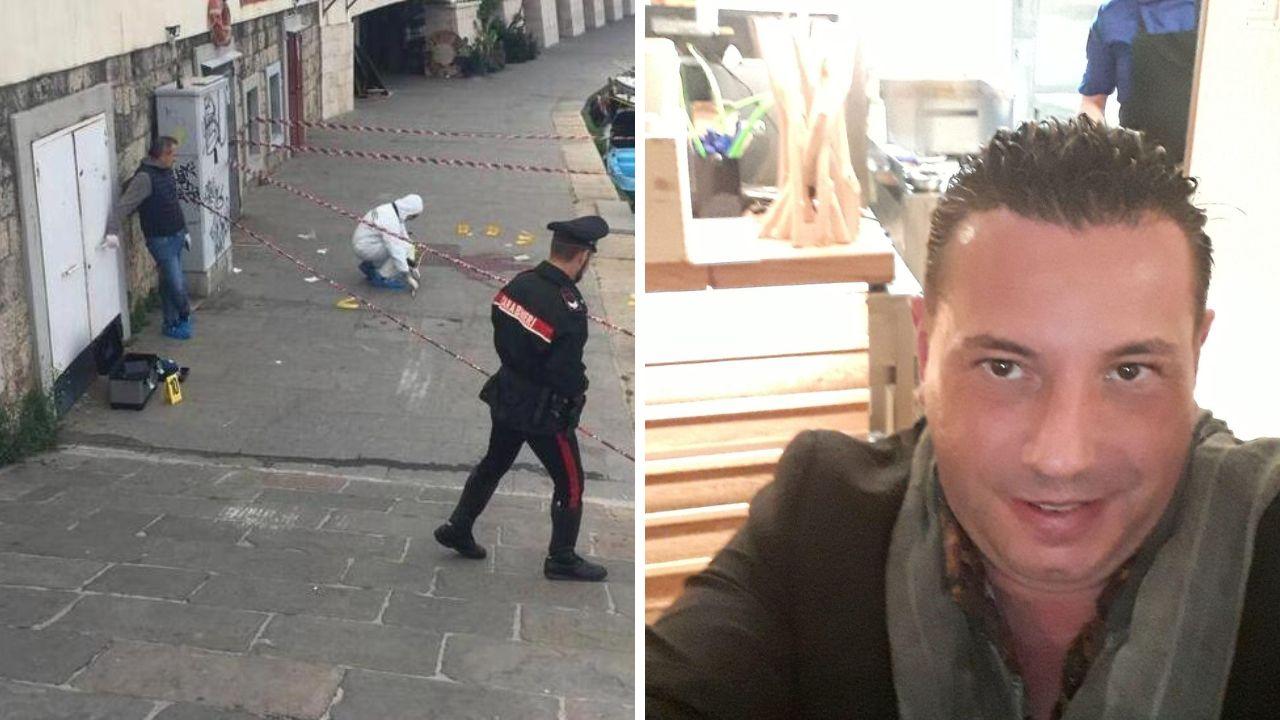 Il luogo dell'aggressione e l'imprenditore di Lido di Camaiore