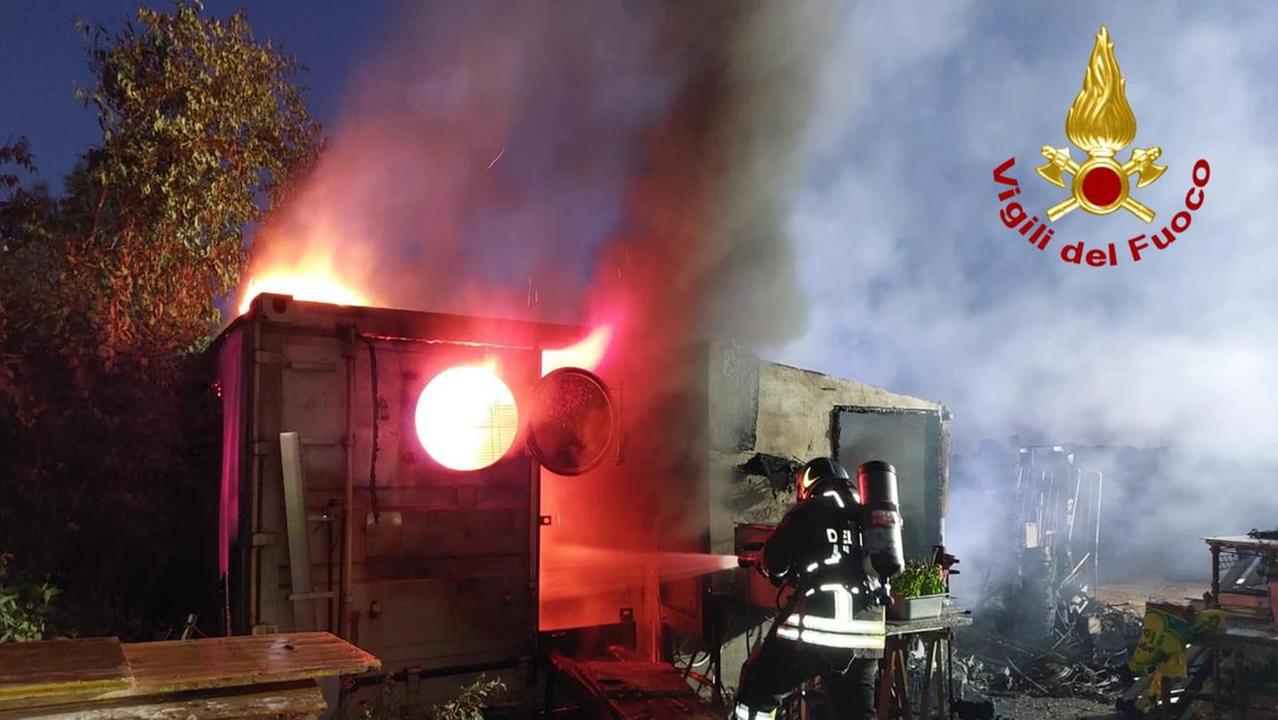 L'incendio a Tanaunella