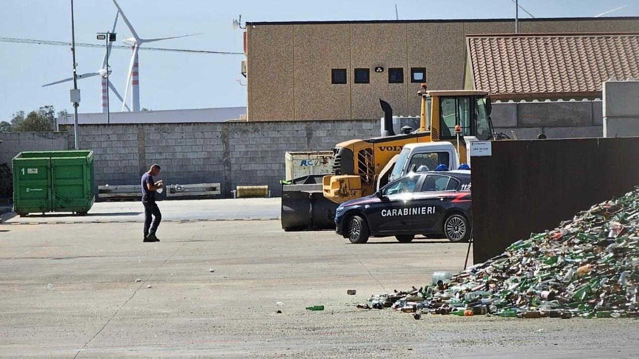 Il luogo dell'incidente in cui ha perso la vita un operaio 