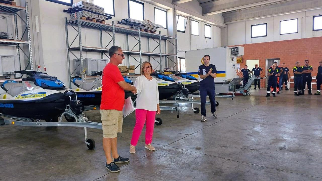 Nuovi gommoni e moto d’acqua alle associazioni sarde di protezione civile