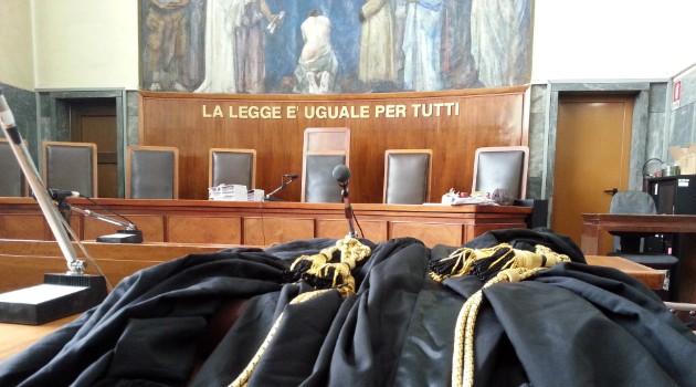 
	Un'aula di tribunale (foto di archivio)

