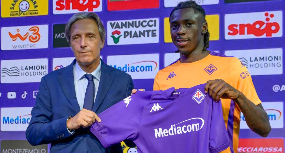 Moise Kean e il dg Alessandro Ferrari