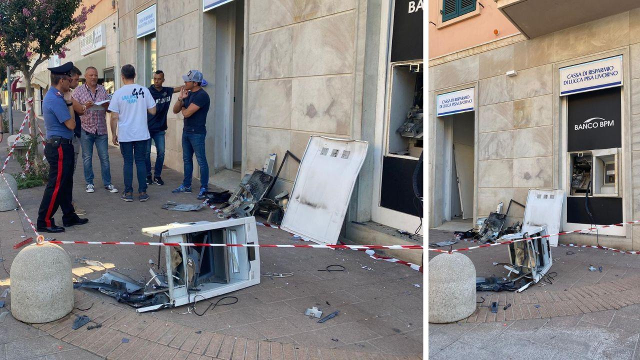 Il bancomat esploso