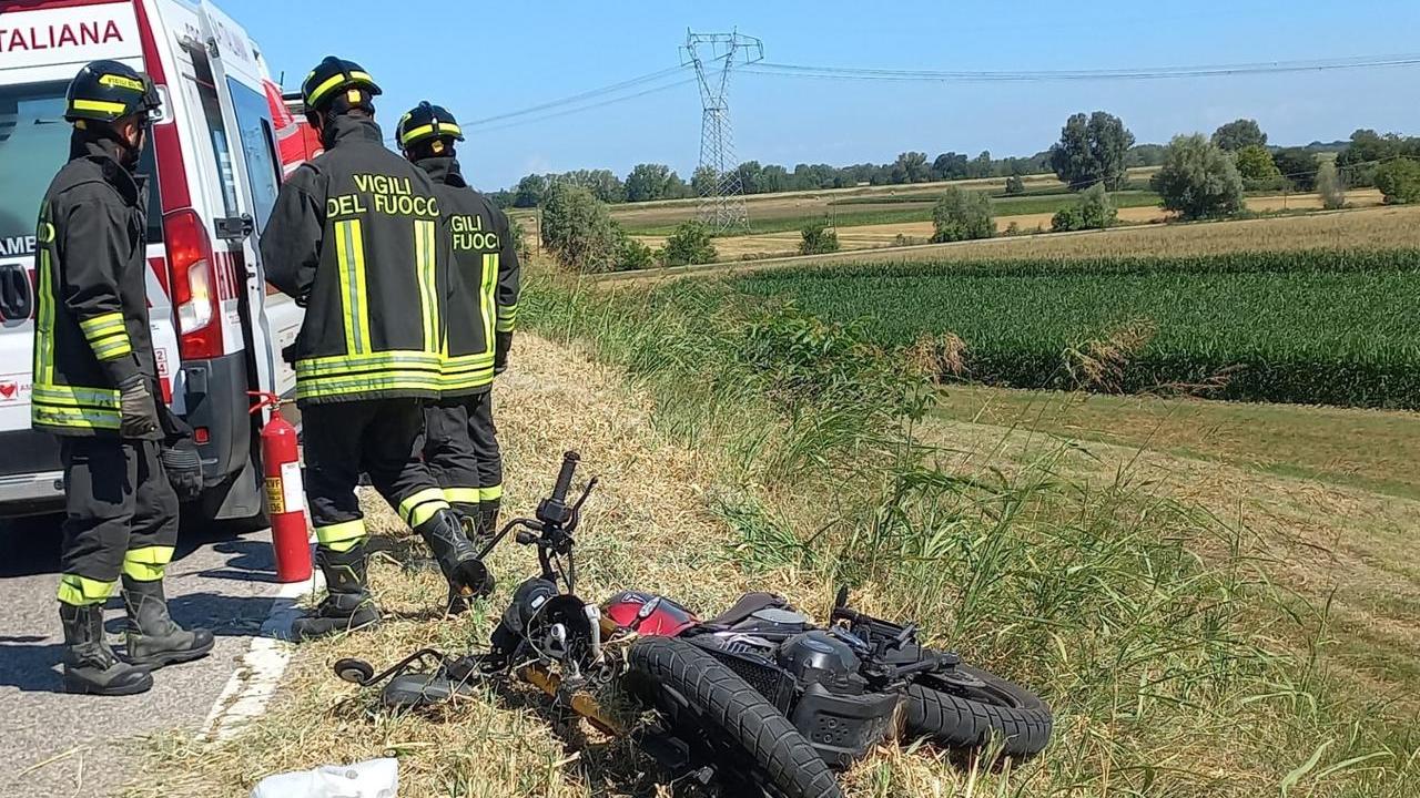 Scontro fra due moto a Luzzara, un 52enne ferito in modo grave