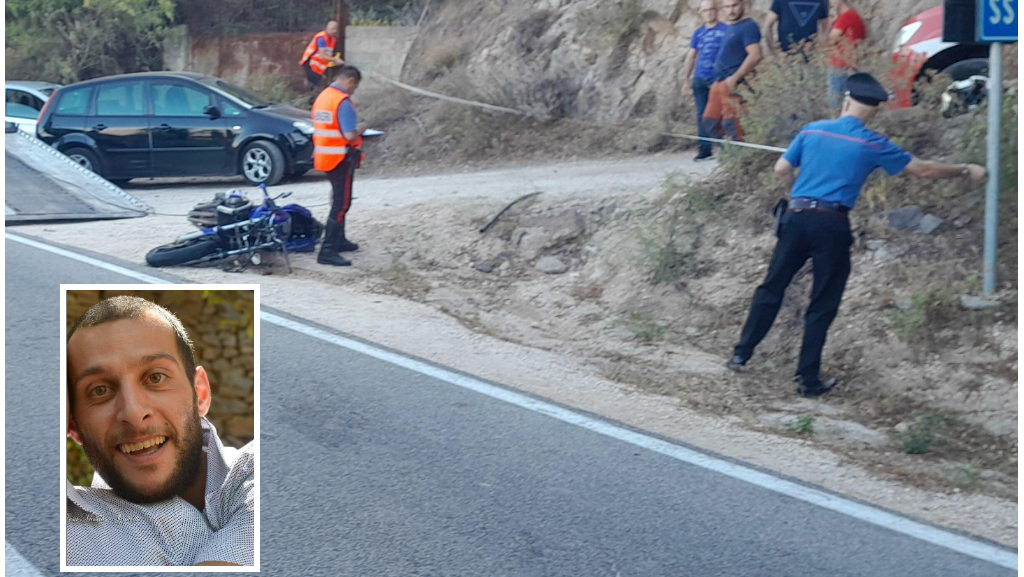Perde il controllo della moto e finisce contro un cartello stradale, muore il 39enne di Dorgali Giuseppe Gometz
