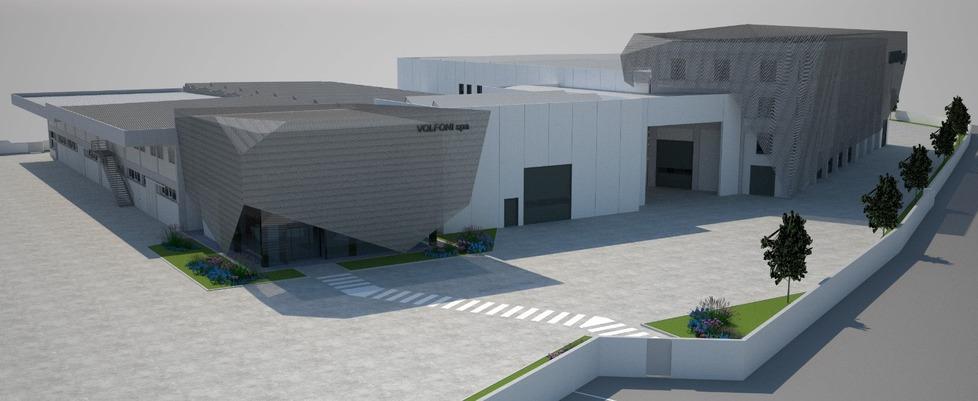 
	Il rendering della nuova conceria Volfoni a Ponte a Egola

