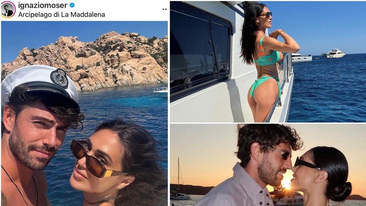 Cecilia Rodriquez festeggia il compleanno di Ignazio Moser in barca in Costa Smeralda