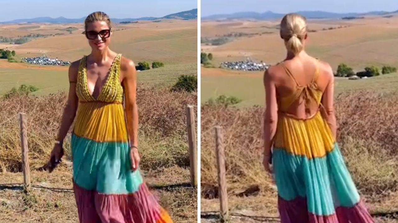 Michelle Hunziker in Toscana