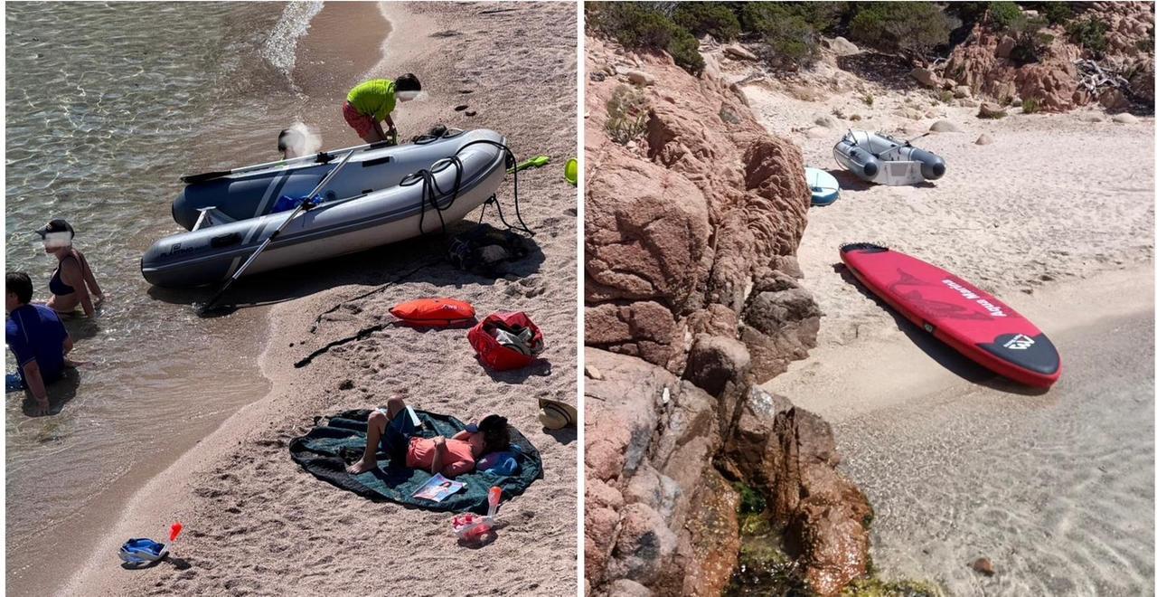 Sup, gommoni e cani a Cala Coticcio, spiaggia a tutela integrale di Caprera