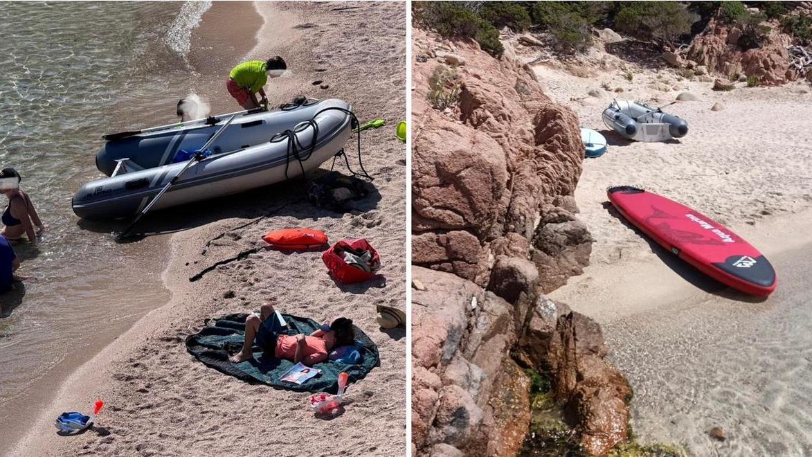 Sup, gommoni e cani a Cala Coticcio, spiaggia a tutela integrale di Caprera