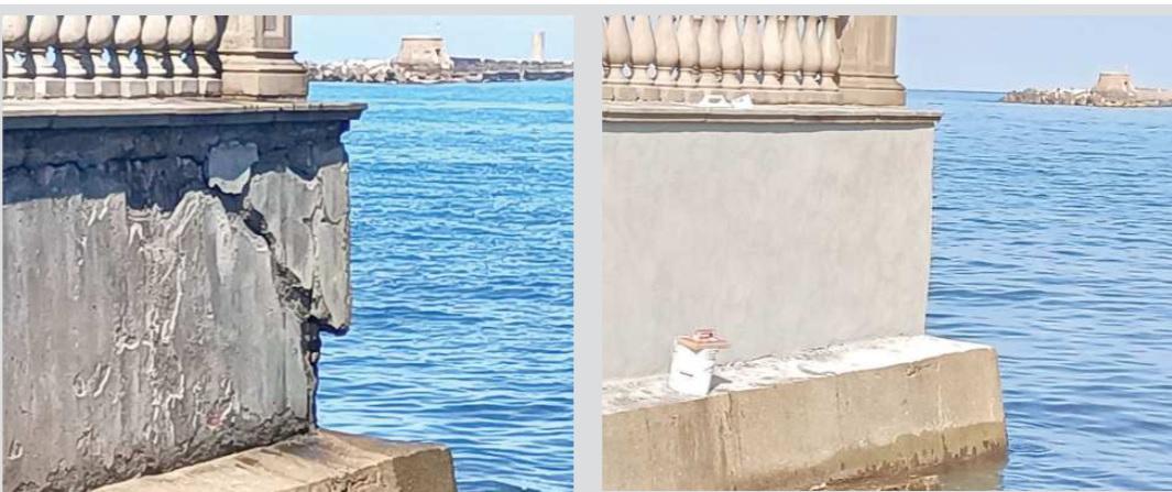 Livorno, lavori alla Terrazza Mascagni: sistemato il muro pericolante sul lato nord<br>
