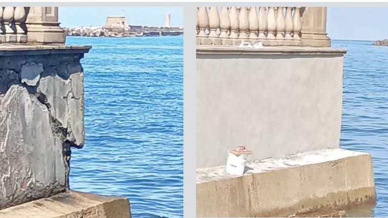 Livorno, lavori alla Terrazza Mascagni: sistemato il muro pericolante sul lato nord<br>
