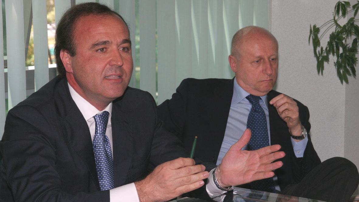 Riccardo Fusi e Roberto Bartolomei nel 2005, quando erano ancora saldamente in sella