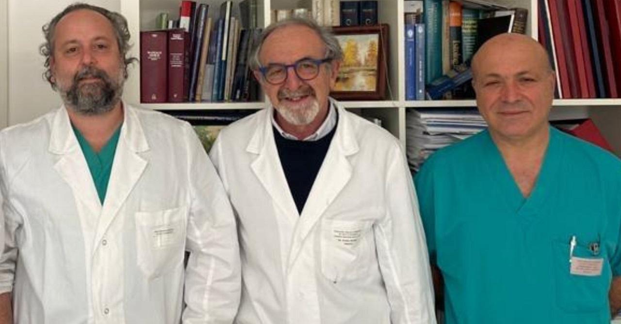 
	I medici Antonio Rizza, Giovanni Credi e Cataldo&nbsp;Palmieri&nbsp;

