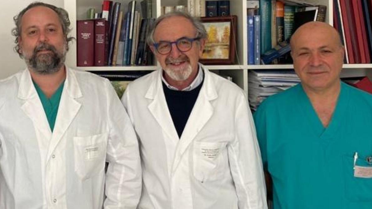 I medici Antonio Rizza, Giovanni Credi e Cataldo Palmieri 