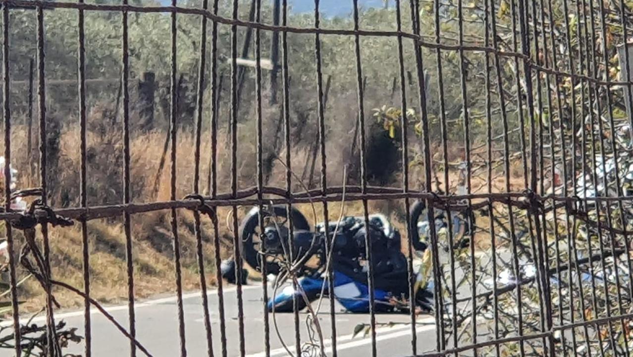 La moto con cui ha perso la vita Marco Guastella 