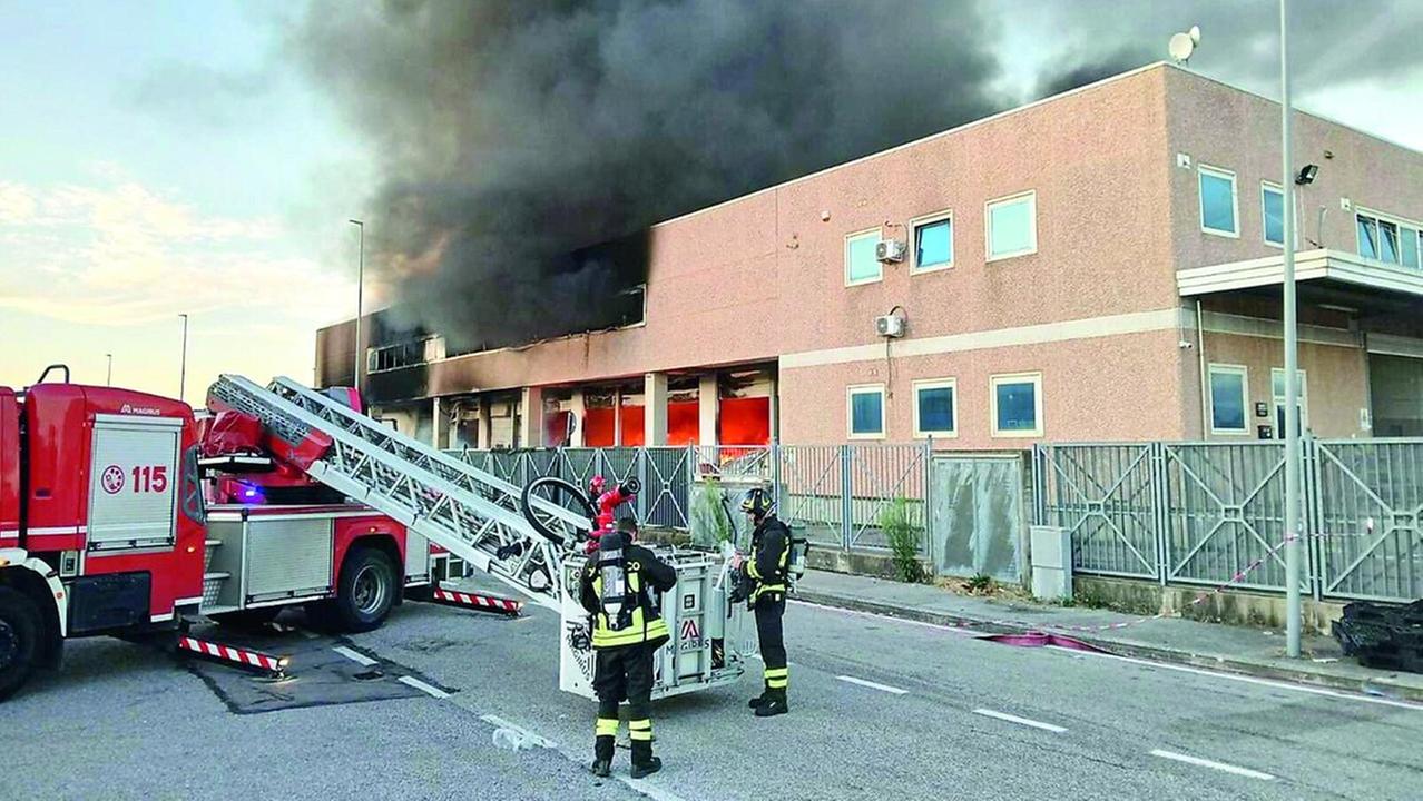 L'incendio del 15 luglio a Prato