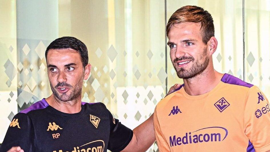 Pongracic insieme a Emanuele Palladino (foto Acf Fiorentina)