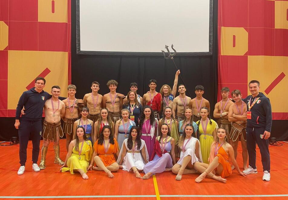 I ginnasti della società Motto che hanno preso parte all’European Gym for Life in Norvegia