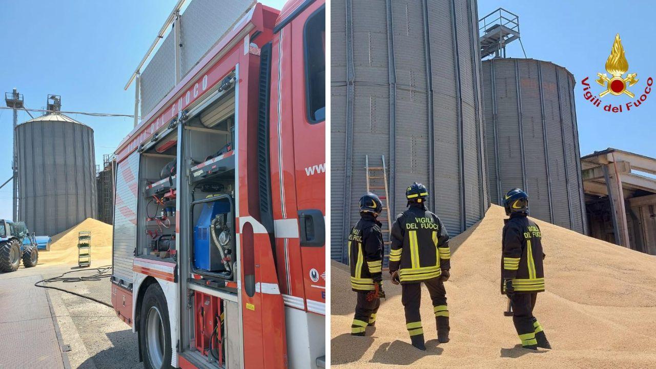 
	L'intervento dei vigili del fuoco

