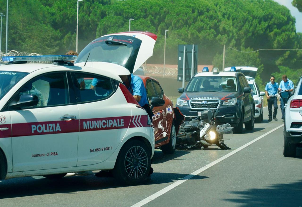 
	L'incidente (foto Franco Silvi)

