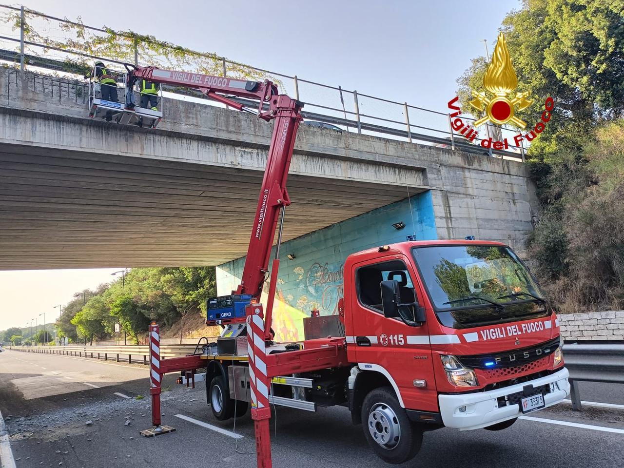 
	L'intervento dei Vigili del fuoco a Biscollai

