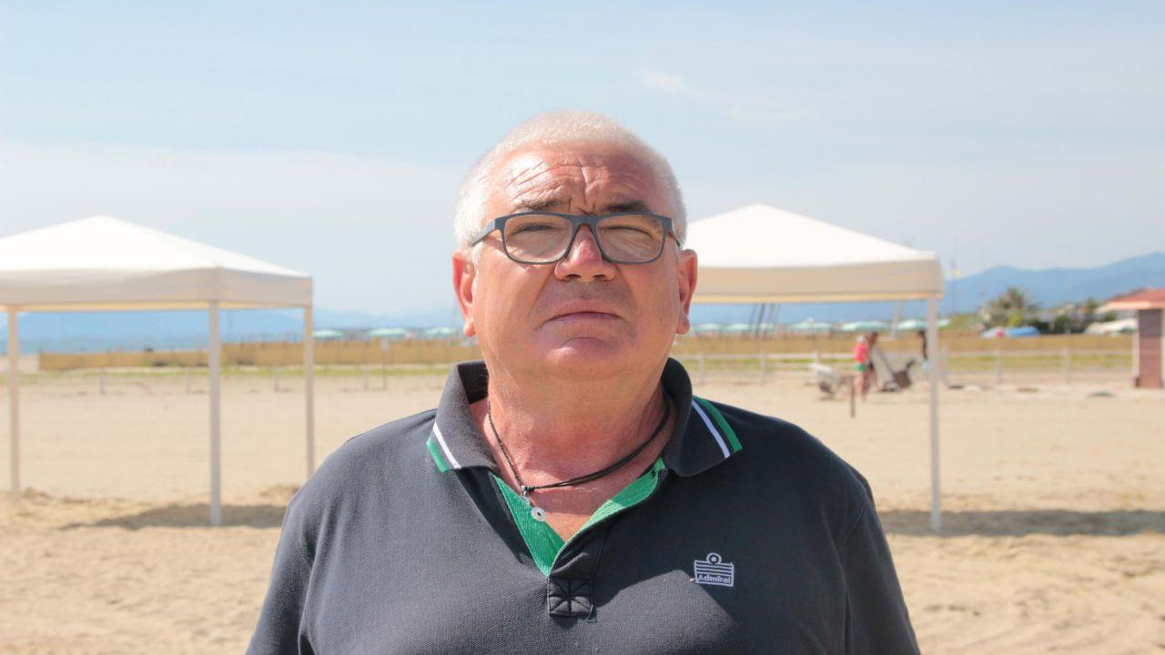 Francesco Verona, presidente dei balneari di Marina di Pietrasanta