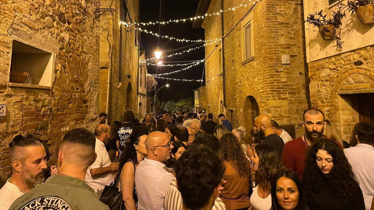 Il borgo di Terricciola durante la Notte Bianca 2024