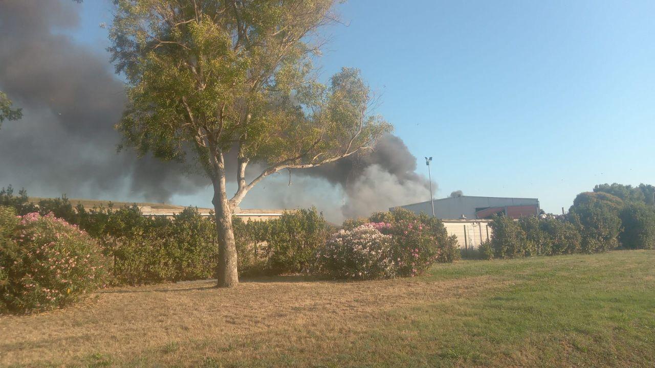 
	L'incendio all'interno della discarica Geofor a Pontedera

