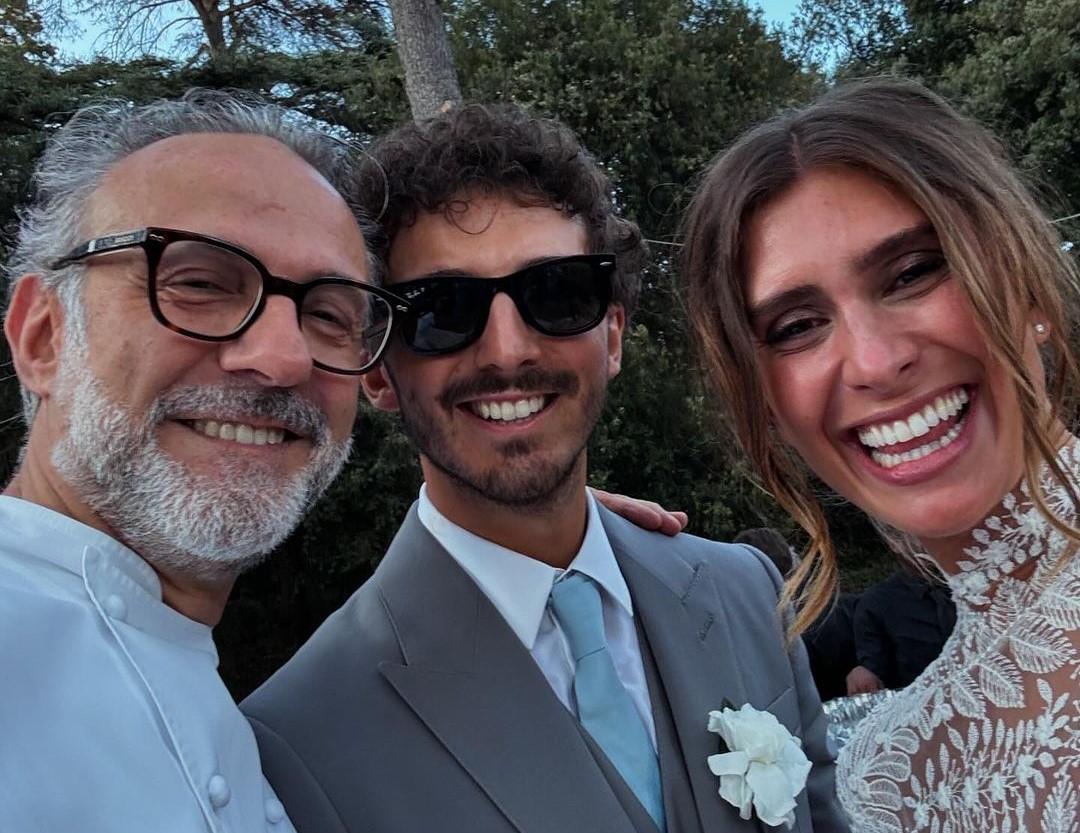 Anche i tortellini nel menù di Bottura per la cena di nozze di Pecco Bagnaia