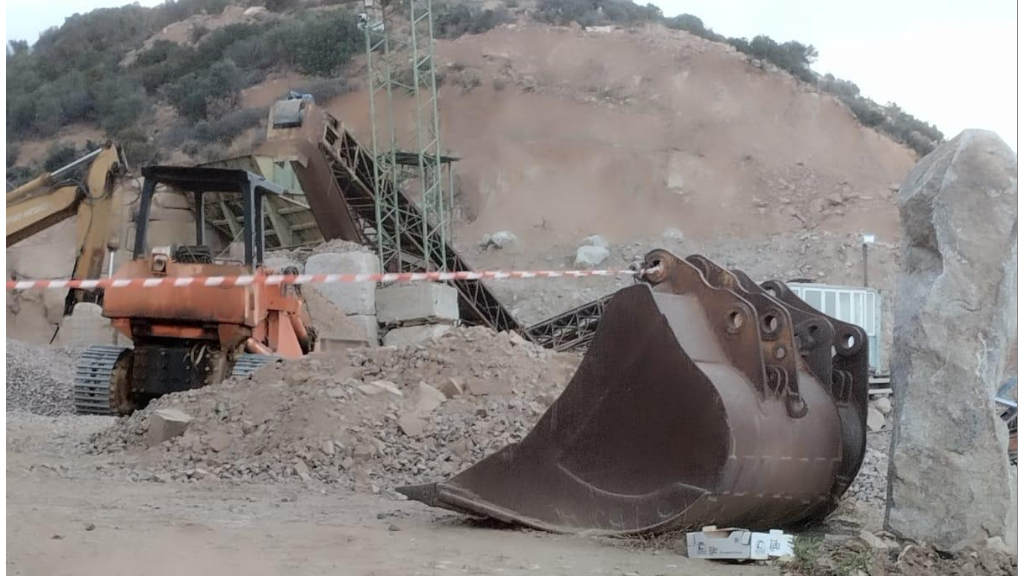 La benna che non ha lasciato scampo a Mario Floris