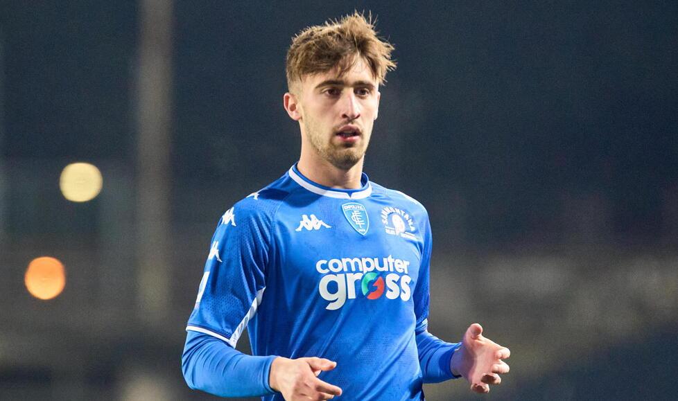 Mattia Viti con la maglia dell’Empoli