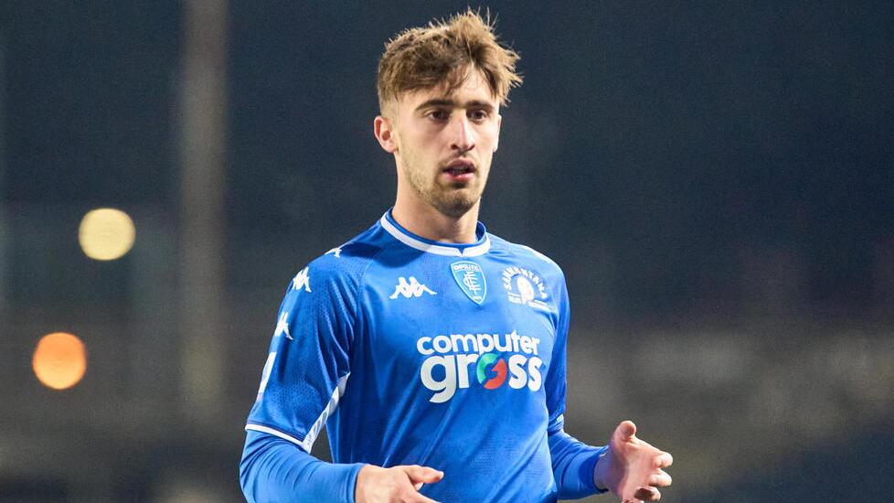 Mattia Viti con la maglia dell’Empoli
