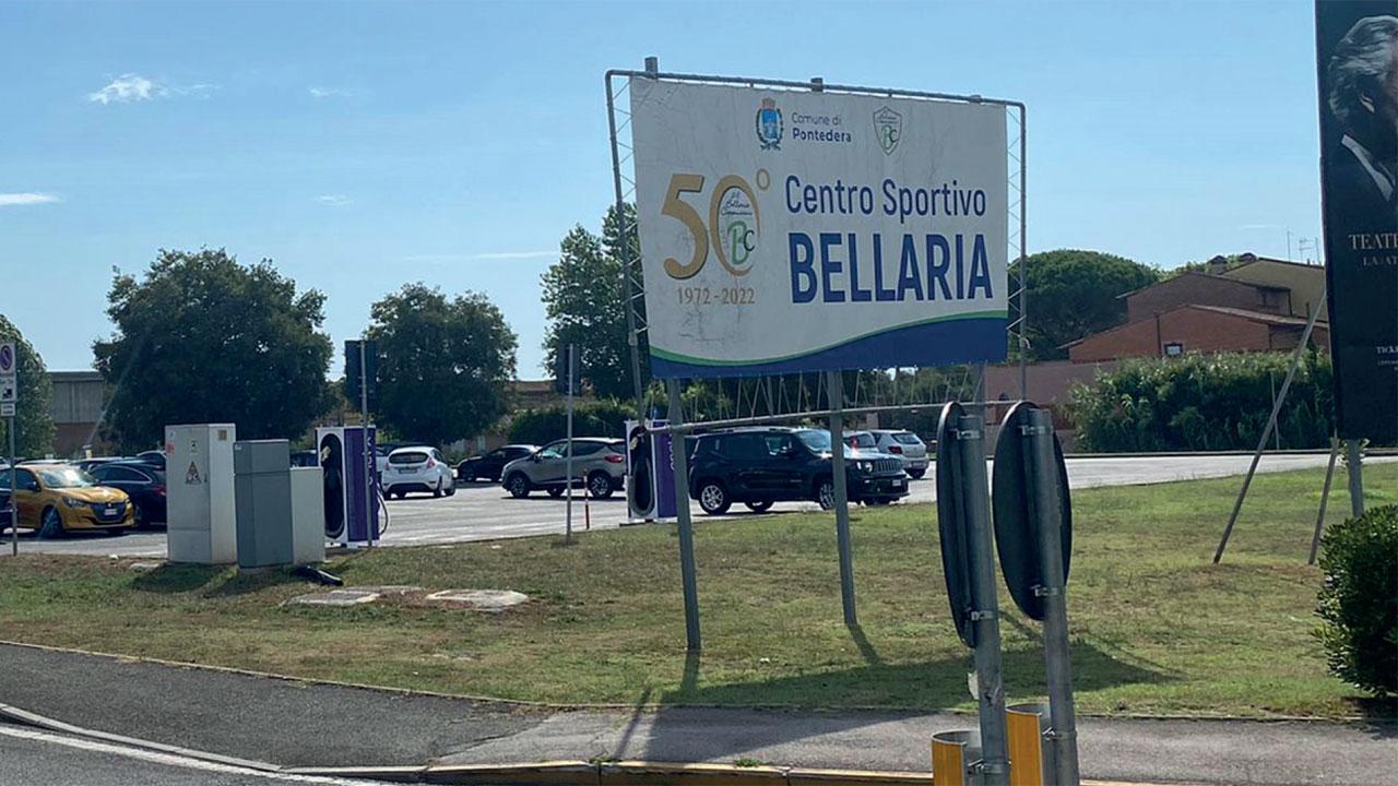 Nella foto il parcheggio agli impianti sportivi della Bellaria (Foto Silvi)