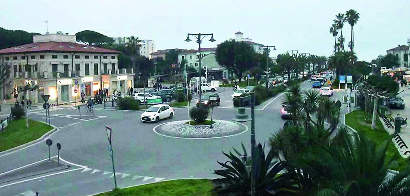 Nella foto piazza Betti a Marina vista dall’alto