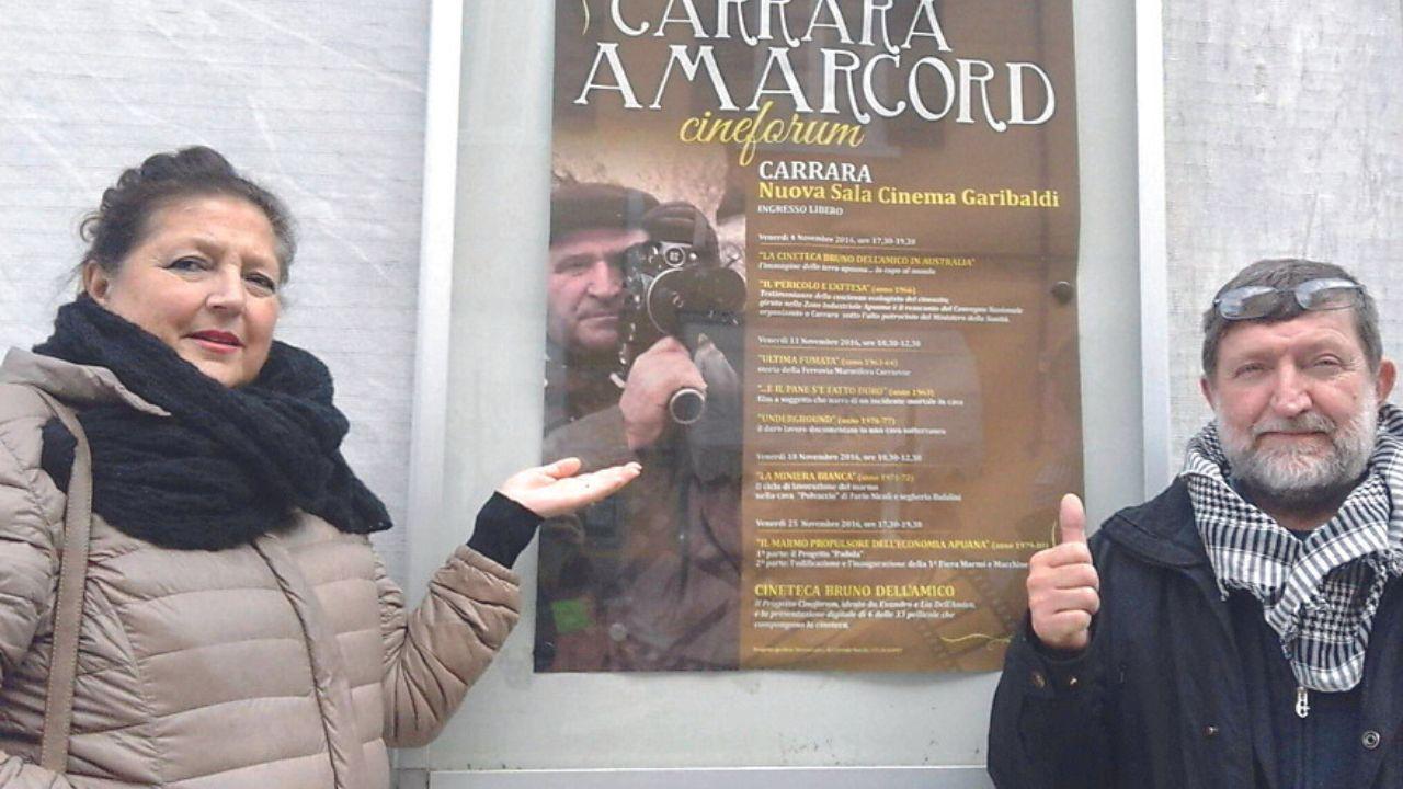 Lia Dell'Amico con il fratello, Evandro