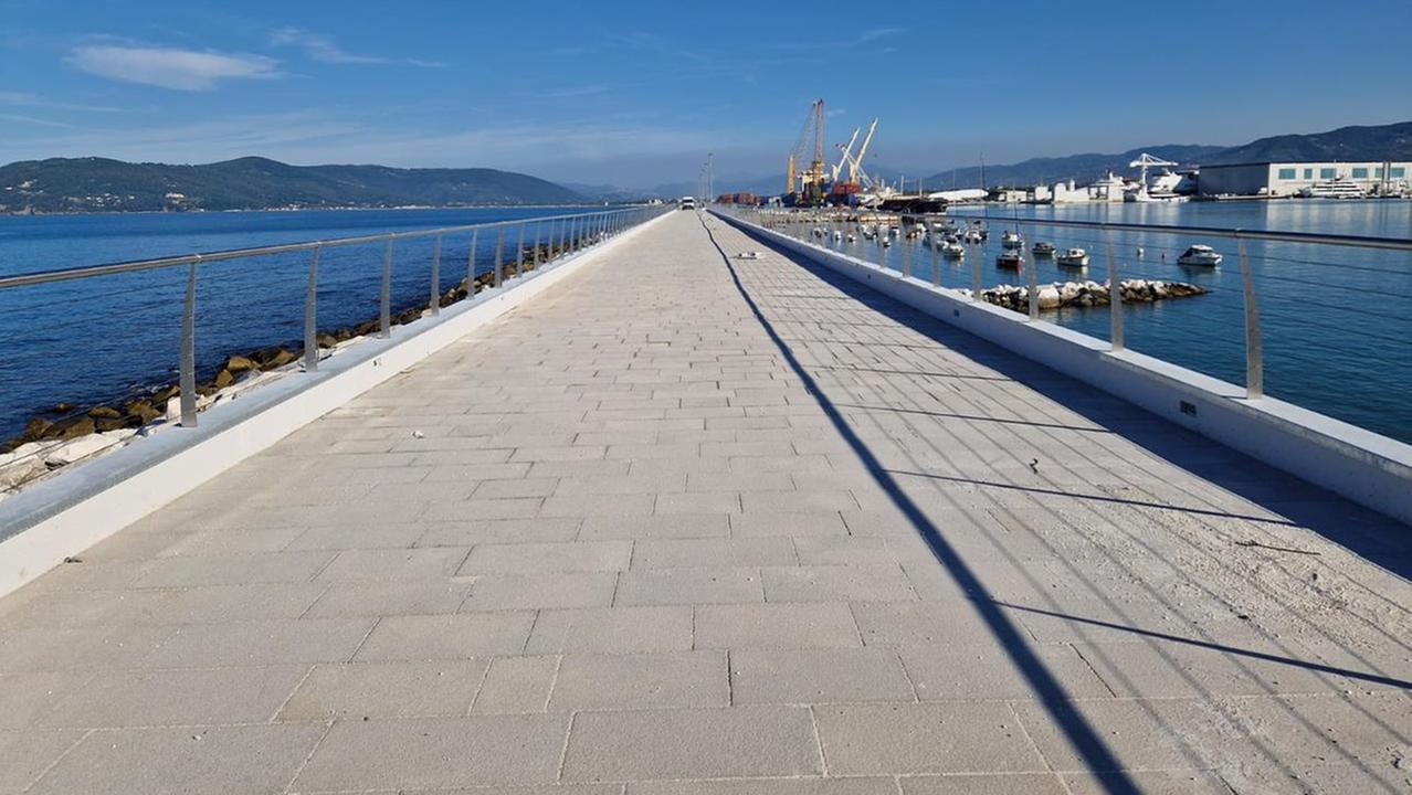 Uno scorcio della nuova passeggiata 