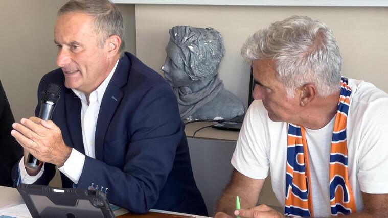Il patron Sergio Iorio e a destra Mimmo Giacomarro
