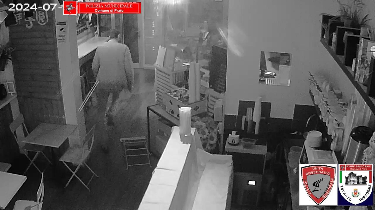 
	Il ladro ripreso dalle telecamere

