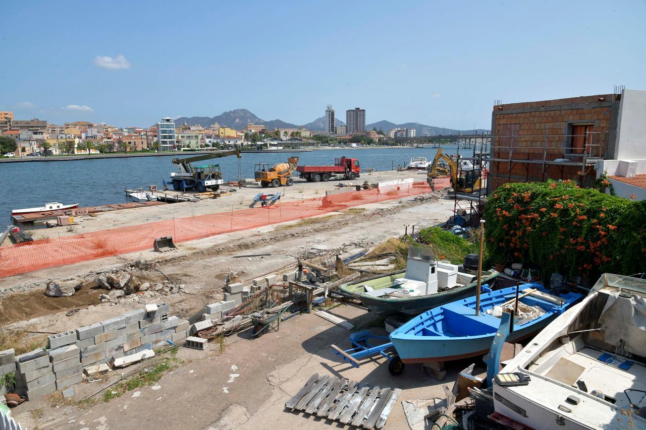 
	I lavori per la pista ciclabile nell'ex cantiere Moro (foto Vanna Sanna)

