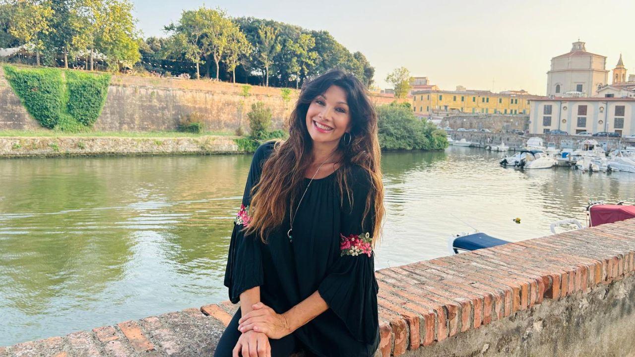 Luisa Corna nella "sua" Livorno
