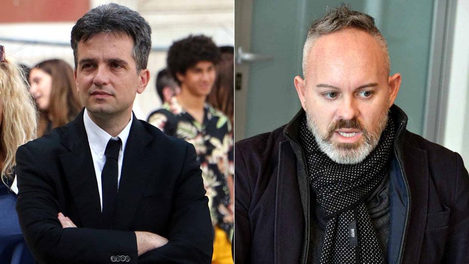 L’ex dirigente avvocato Giacomo Mannocci e a destra l’ingegner Fernado Della Pina