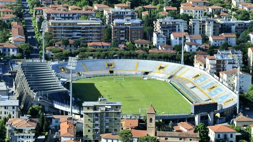 Una veduta aerea dello stadio (foto di Piero Frassi)