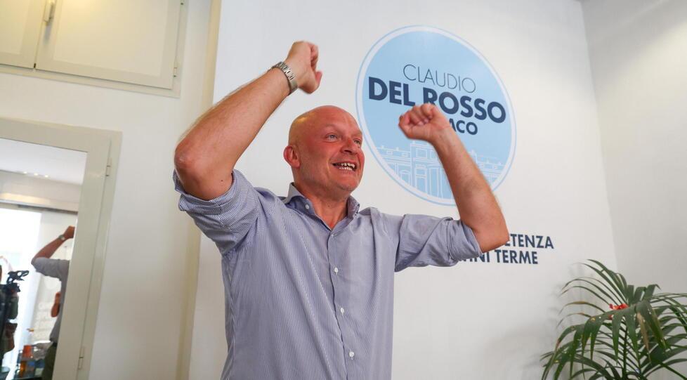 
	Claudio Del Rosso dopo la vittoria al ballottaggio

