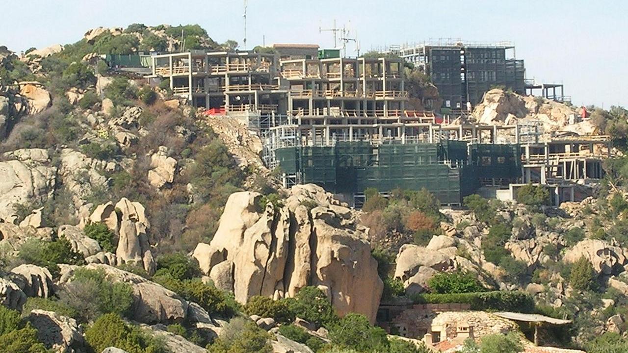 Un cantiere in una foto di archivio 