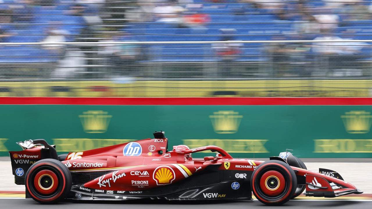 La Ferrari di Leclerc in pole position nel Gran premio del Belgio