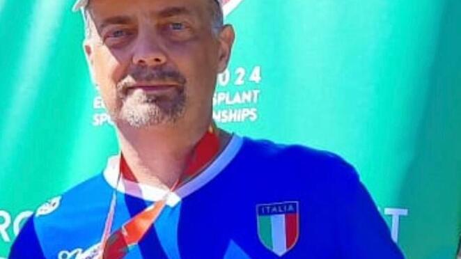 Luca Colli vince due medaglie d’oro agli Europei per Trapiantati