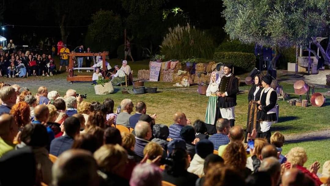 Un momento della manifestazione di Isili 